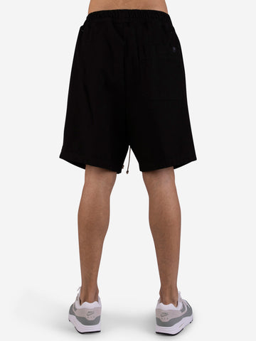 Shorts bermuda in cotone nero