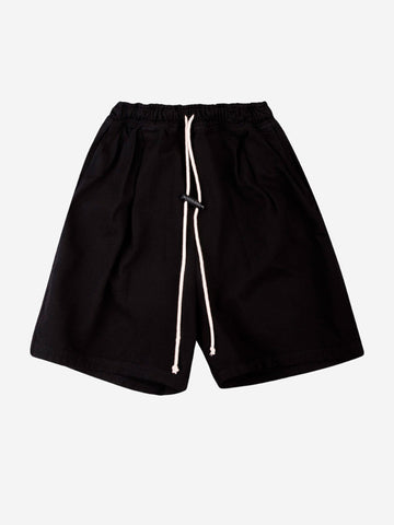 Shorts bermuda in cotone nero