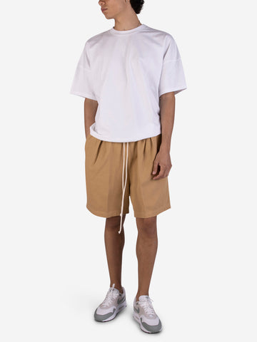 Shorts bermuda in cotone marrone