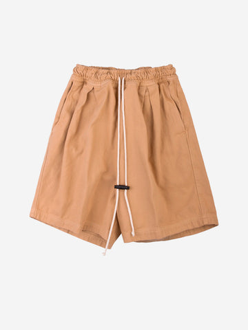 Shorts bermuda in cotone marrone