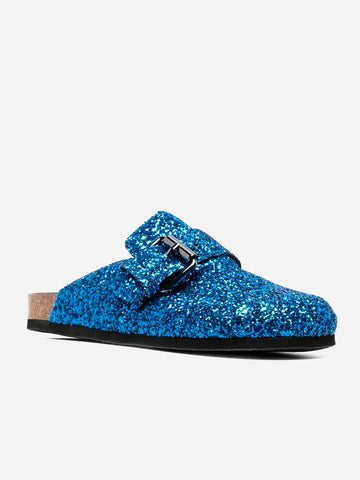 PHILOSOPHY DI LORENZO SERAFINI Mules con glitter Blu