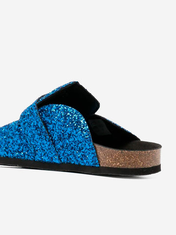 PHILOSOPHY DI LORENZO SERAFINI Mules con glitter Blu