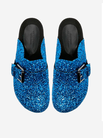 PHILOSOPHY DI LORENZO SERAFINI Mules con glitter Blu