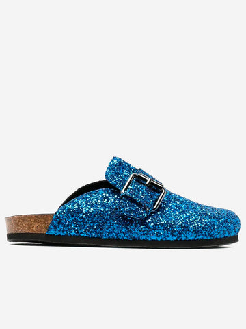 PHILOSOPHY DI LORENZO SERAFINI Mules con glitter Blu