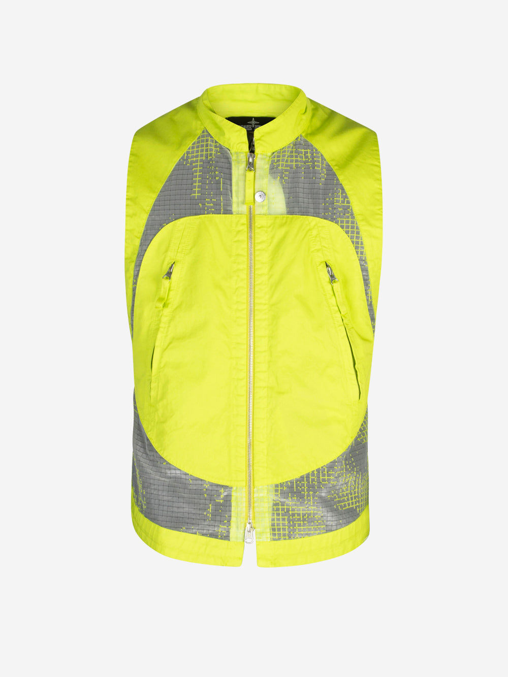 STONE ISLAND SHADOW PROJECT Gilet Devoré in ripstop e organza-TC Pistacchio Urbanstaroma