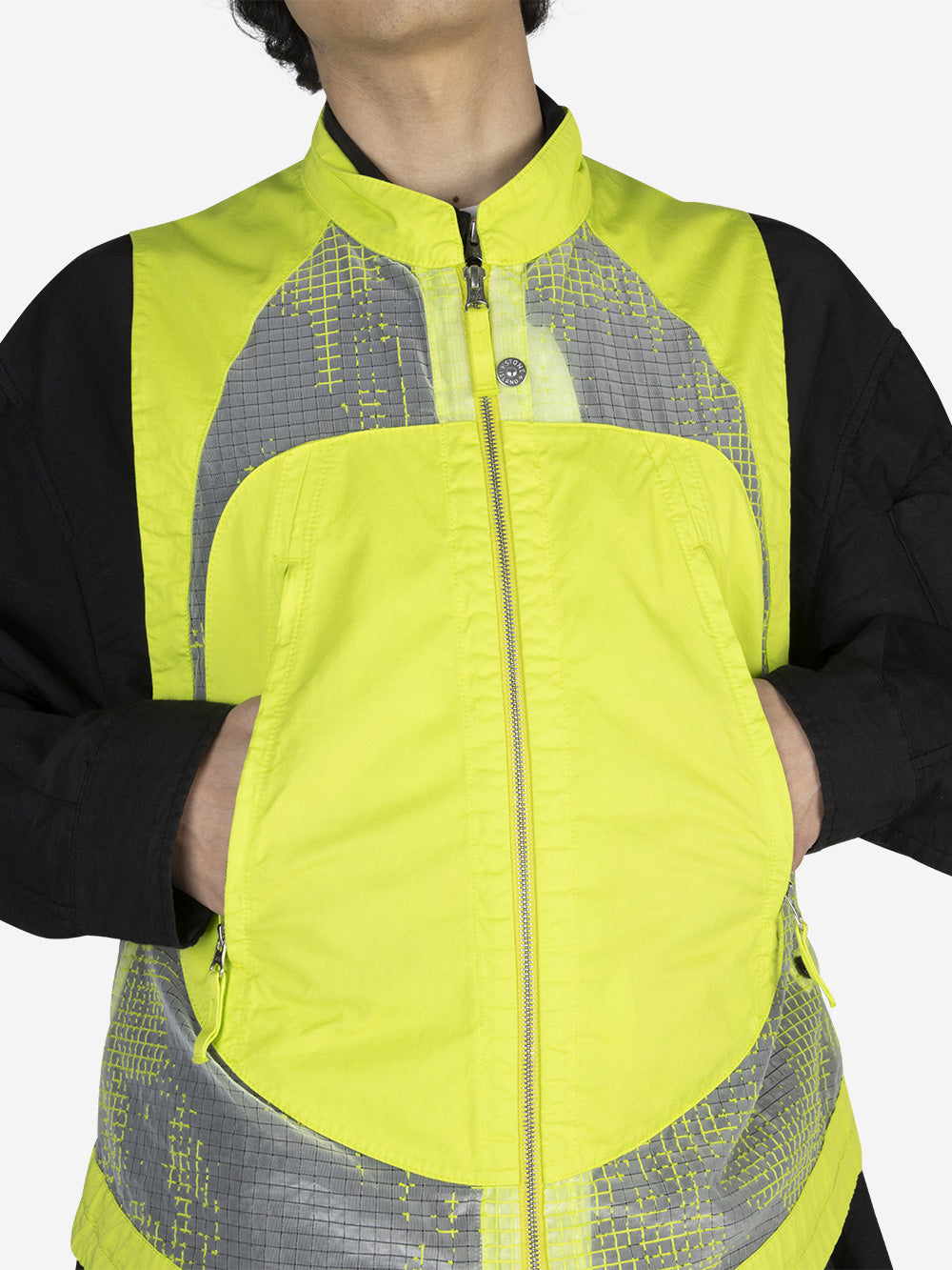 STONE ISLAND SHADOW PROJECT Gilet Devoré in ripstop e organza-TC Pistacchio Urbanstaroma