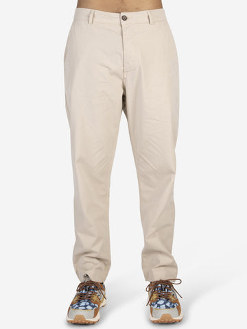 UNIVERSAL WORKS Pantaloni Military Chino in cotone e lino Beige