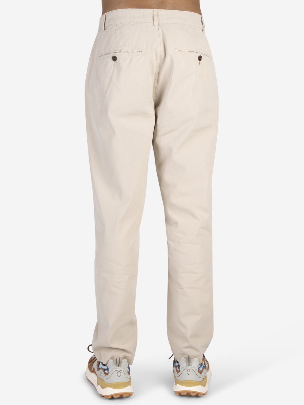 UNIVERSAL WORKS Pantaloni Military Chino in cotone e lino Beige Urbanstaroma