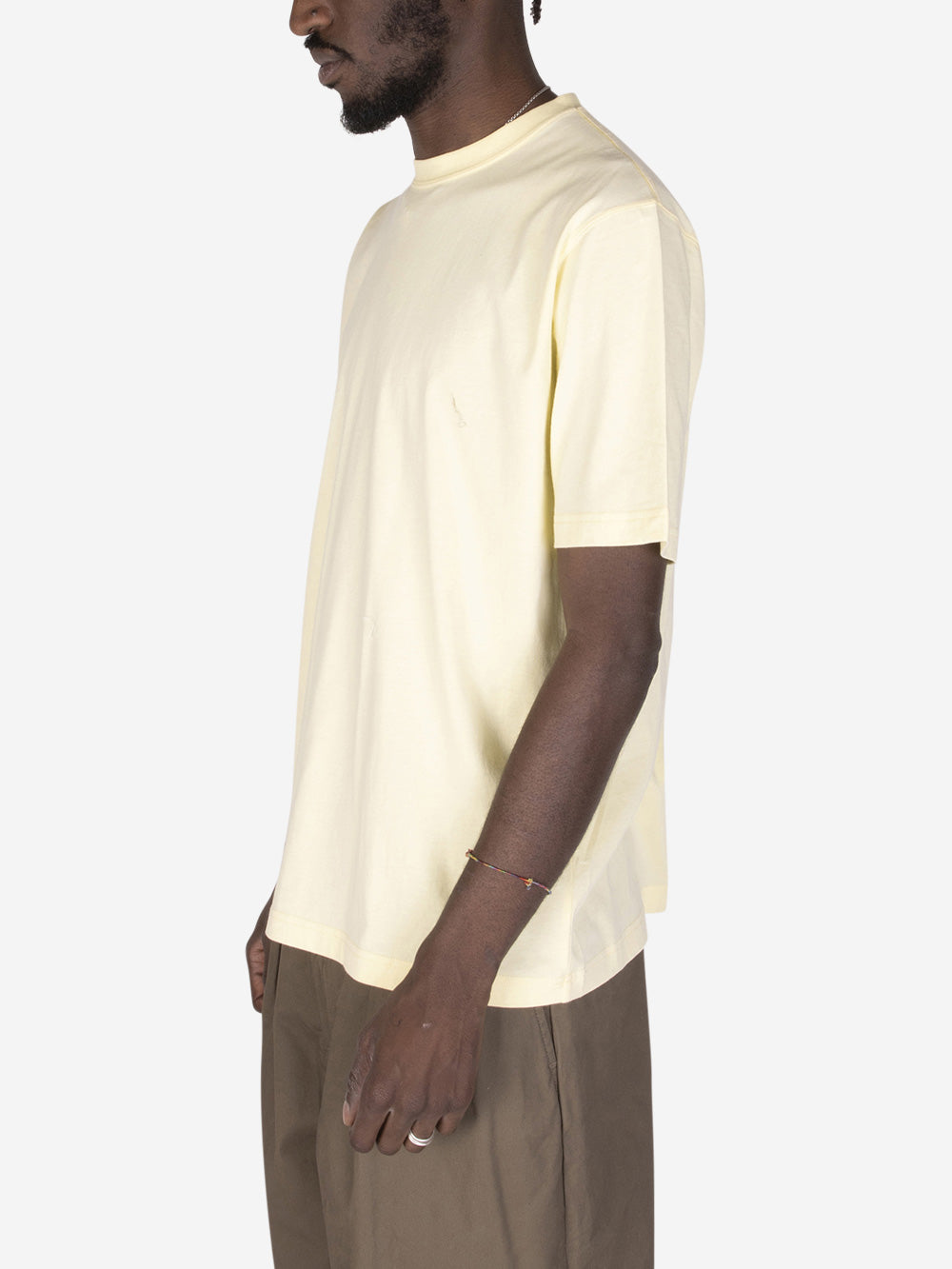 BEAMS PLUS T-shirt in cotone Giallo Urbanstaroma