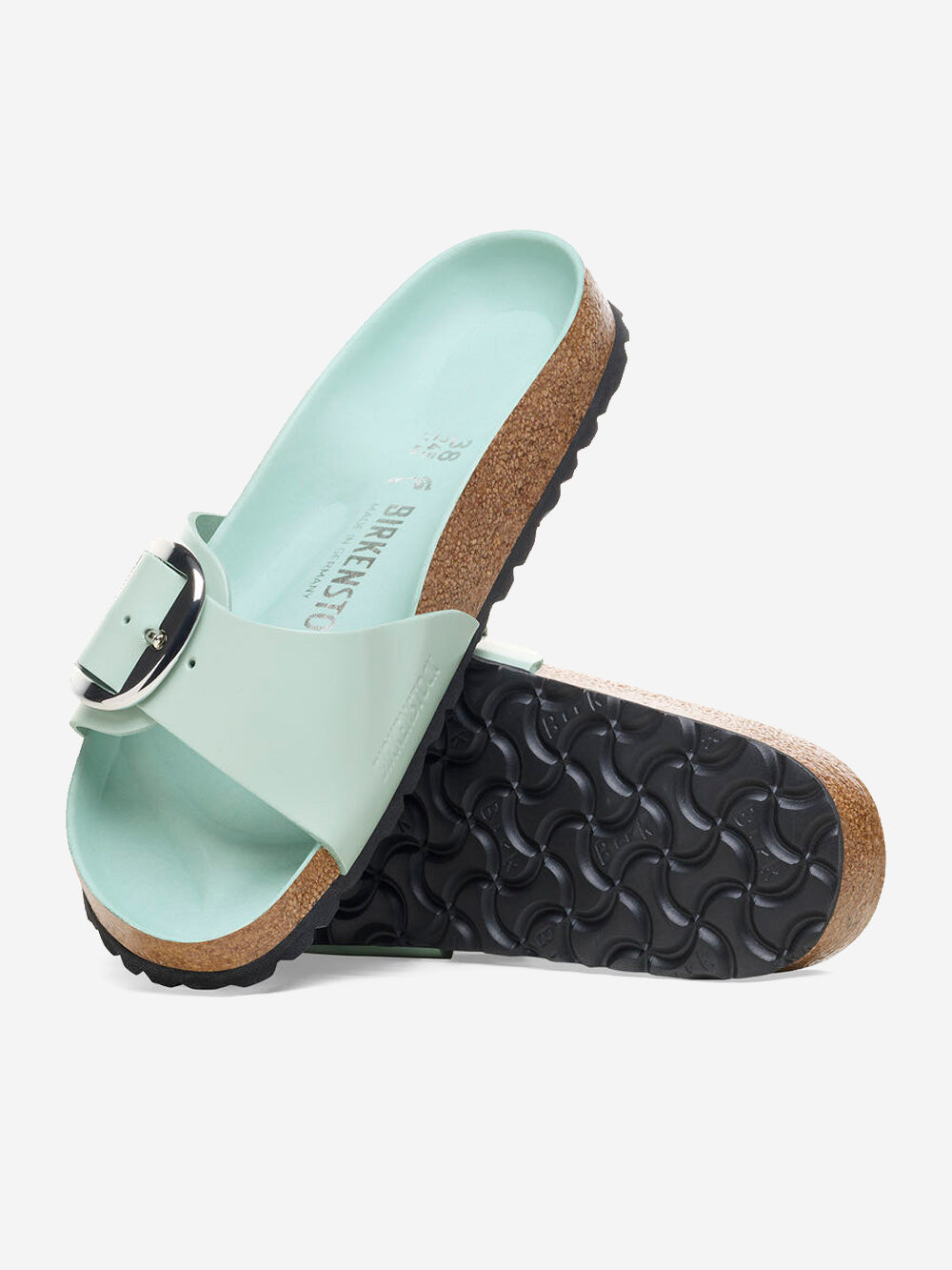 BIRKENSTOCK Madrid Big Buckle Shine Verde acqua Urbanstaroma