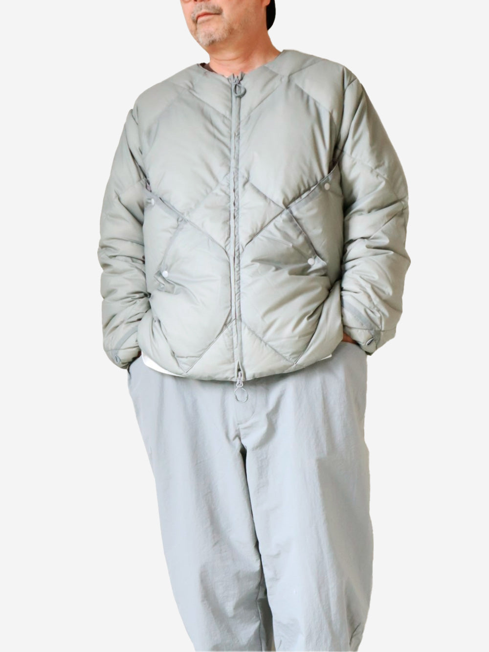 CMF OUTDOOR GARMENT Giubbotto imbottito girocollo grigio Grigio Urbanstaroma