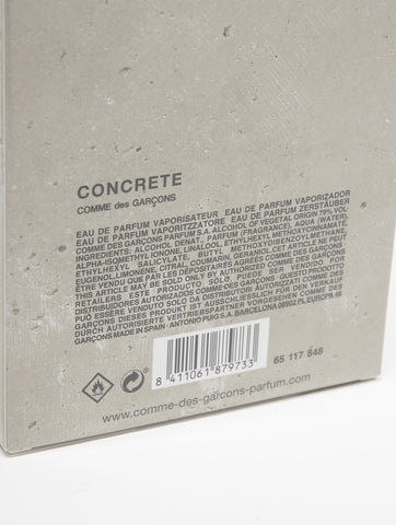 COMME DES GARCONS PARFUM Concrete Eau de Parfum 80 ml Cemento