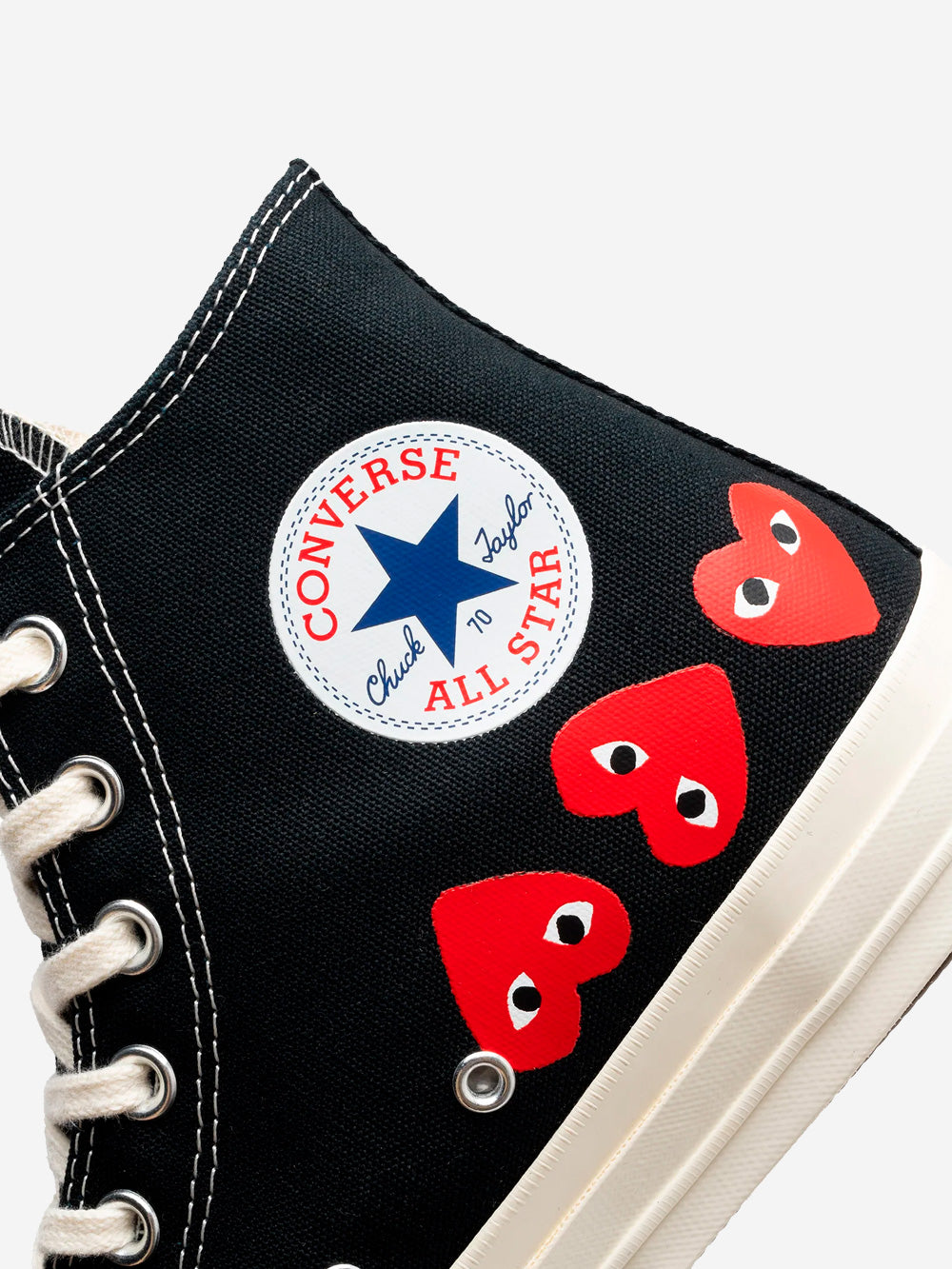 COMME DES GARCONS PLAY CDG PLAY x CONVERSE Multi Heart High Nero Urbanstaroma