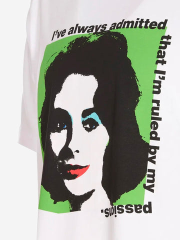 White t-shirt Warhol print