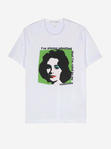 White t-shirt Warhol print