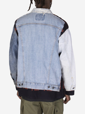 Covered Jean Jacket blu patchwork