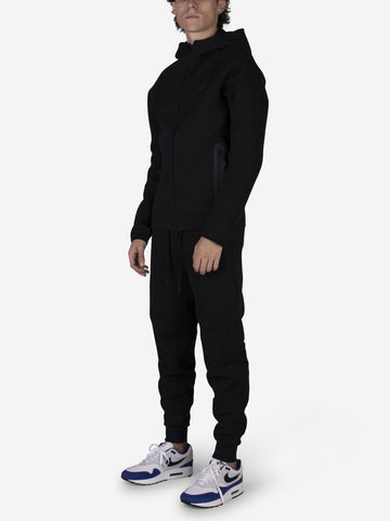 Sudadera Tech Fleece negra con cremallera