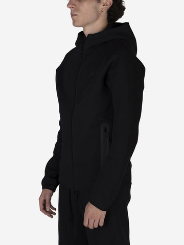 Sudadera Tech Fleece negra con cremallera