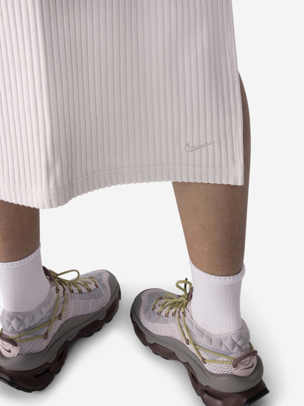 NIKE Gonna midi a costine Bianco Urbanstaroma