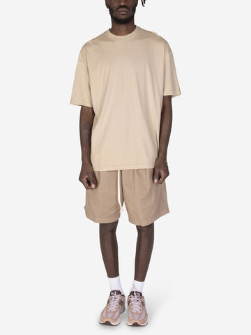 NON T-shirt cotone beige Over Beige