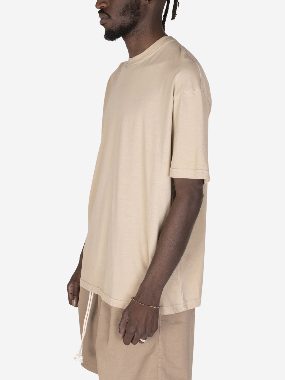 NON T-shirt cotone beige Over Beige Urbanstaroma