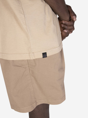 NON T-shirt cotone beige Over Beige