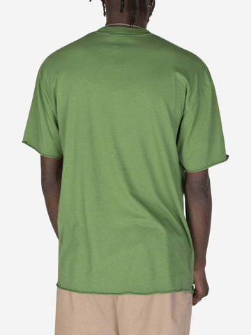 T-shirt taglio vivo verde prato