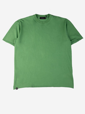 T-shirt taglio vivo verde prato