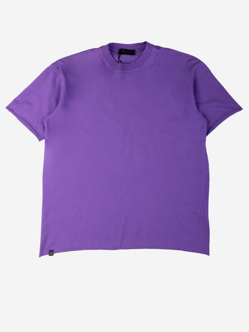 T-shirt taglio vivo viola