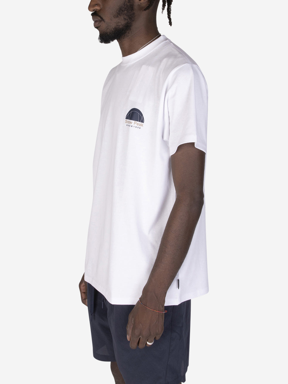 SNOW PEAK T-shirt a stampa Bianco Urbanstaroma