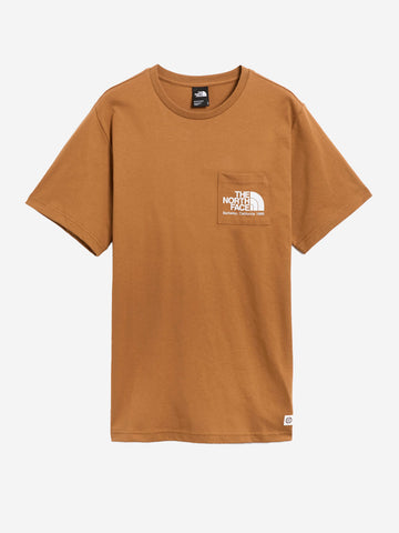 THE NORTH FACE T-shirt Berkeley California pocket marrone Marrone