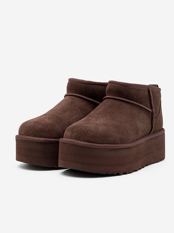 UGG W Stivali Con Plateau Classic Ultra Mini Marrone