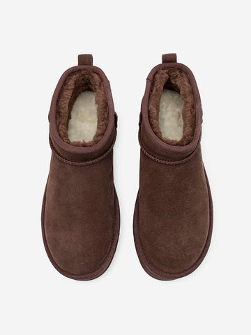 UGG W Stivali Con Plateau Classic Ultra Mini Marrone