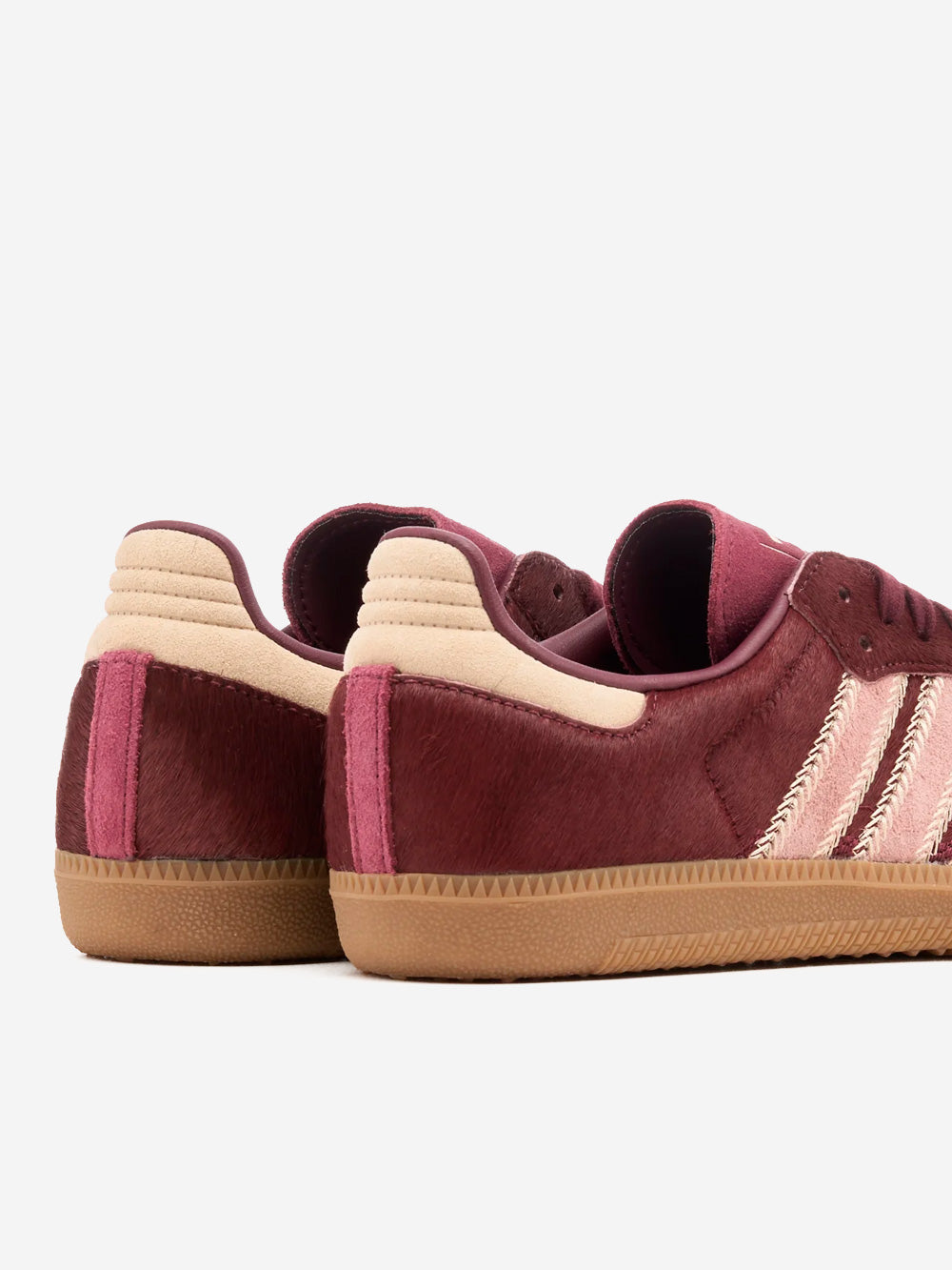 ADIDAS ORIGINALS W Samba OG 'Sand Strata Maroon' in cavallino Burgundy Urbanstaroma