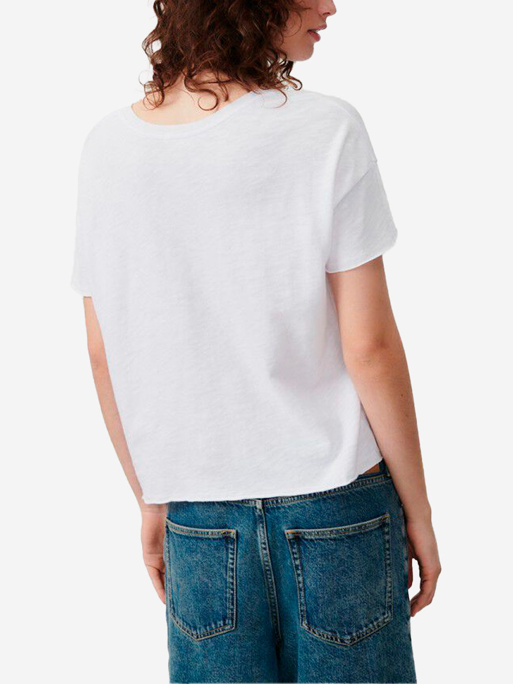 AMERICAN VINTAGE T-shirt bianca Sonoma con scollo a barchetta Bianco Urbanstaroma
