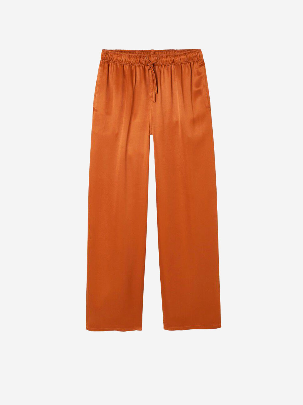 AMERICAN VINTAGE Pantaloni morbidi in viscosa cannella Cannella Urbanstaroma