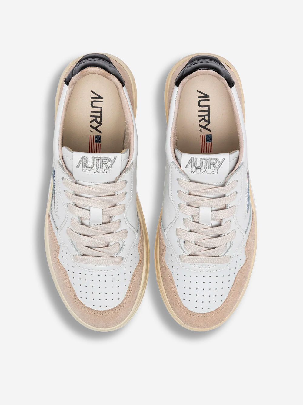 AUTRY Medalist Low Wom bianche e beige Bianco Urbanstaroma