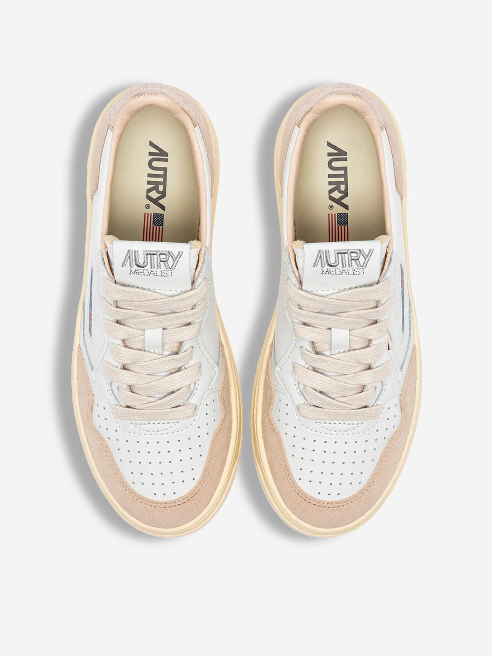 AUTRY W Medalist Low bianche e oro Bianco Urbanstaroma