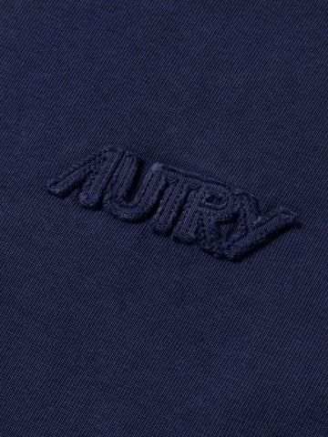 AUTRY T-shirt blu con logo unisex Blu