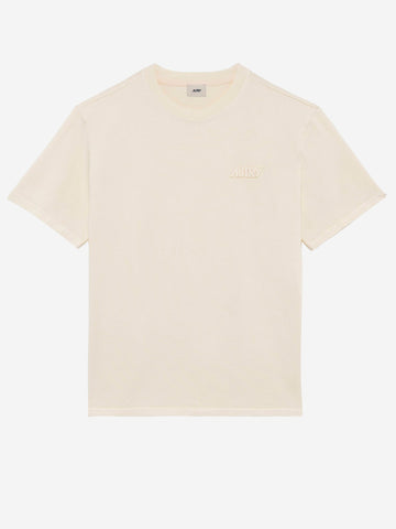 AUTRY T-shirt beige con logo unisex Beige