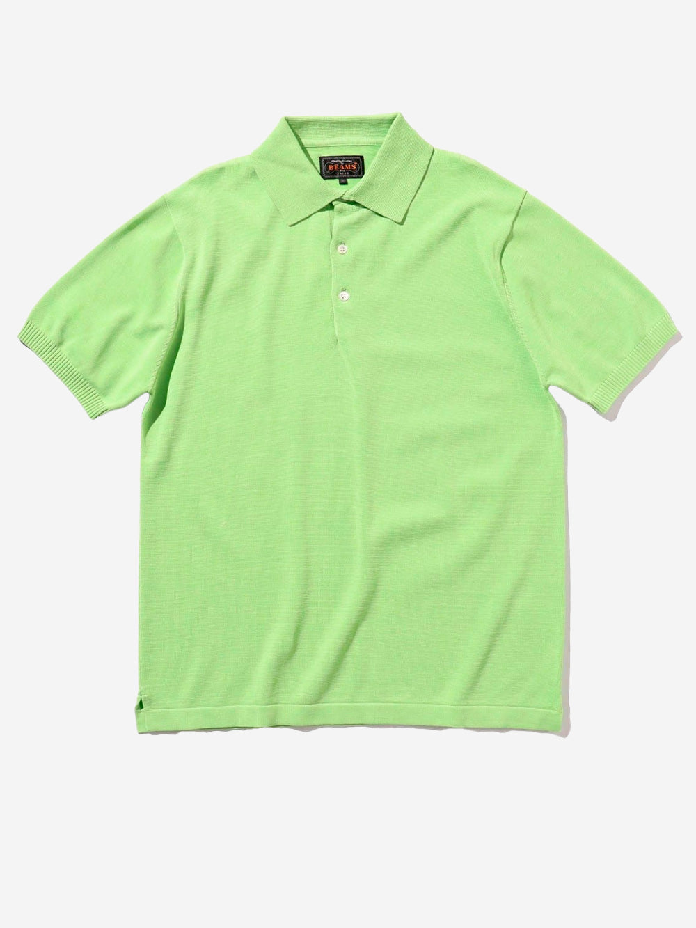 BEAMS PLUS Polo verde in maglia 12g Verde fluo Urbanstaroma