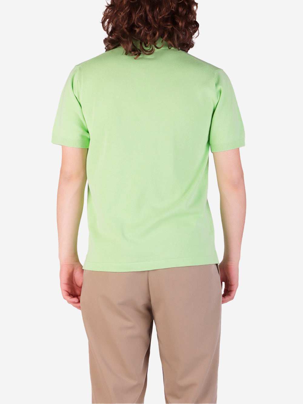 BEAMS PLUS Polo verde in maglia 12g Verde fluo Urbanstaroma