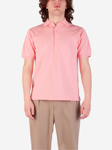 BEAMS PLUS Polo rosa in maglia 12g Rosa