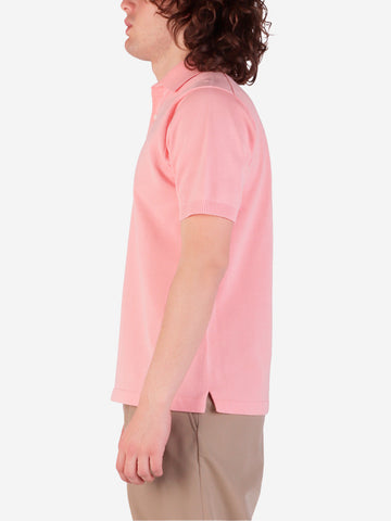 BEAMS PLUS Polo rosa in maglia 12g Rosa