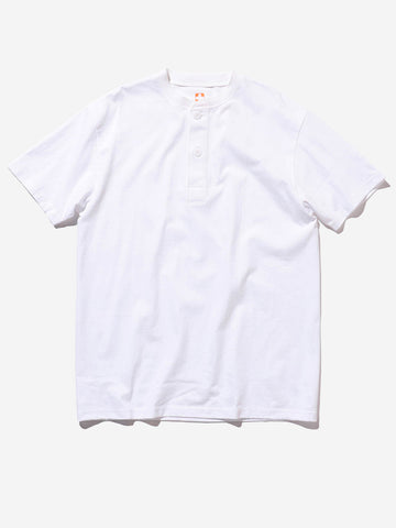 BEAMS PLUS Pack t-shirt Henley bianche (x2) Bianco