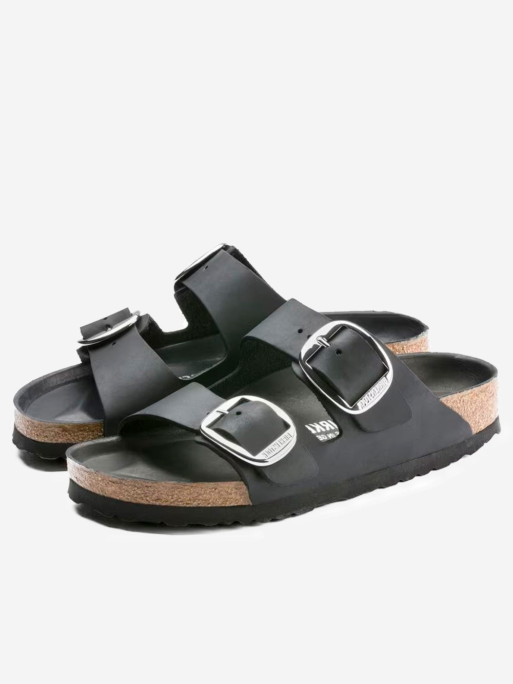 BIRKENSTOCK Arizona Big Buckle nere pelle oliata Nero Urbanstaroma