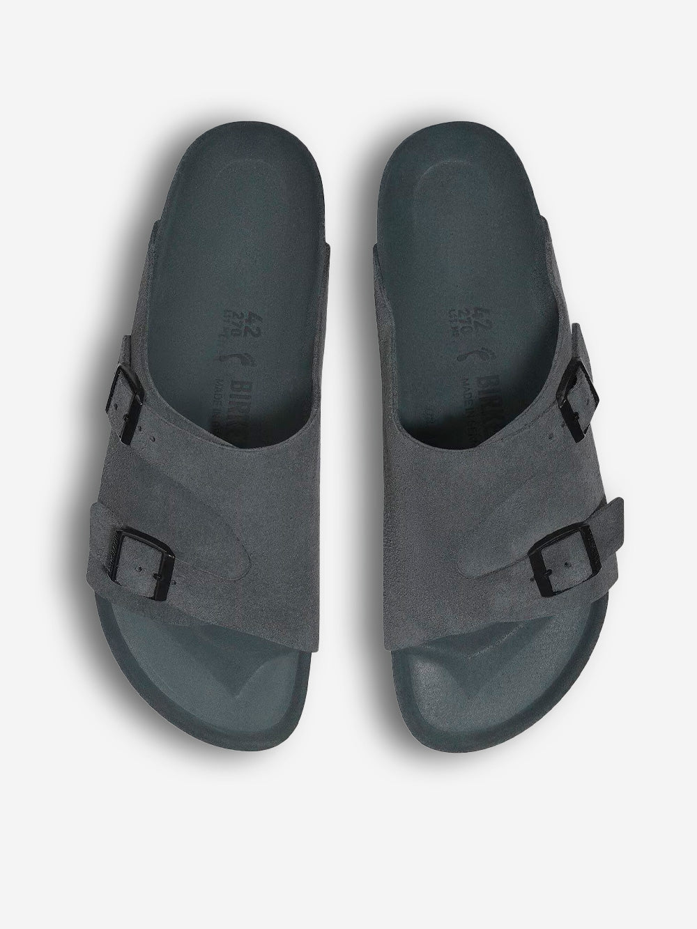 BIRKENSTOCK Zürich Exquiste antracite in suede grigio Urbanstaroma