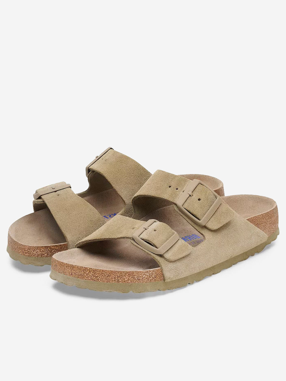 BIRKENSTOCK Arizona SFB faded khaki in suede Kaki Urbanstaroma