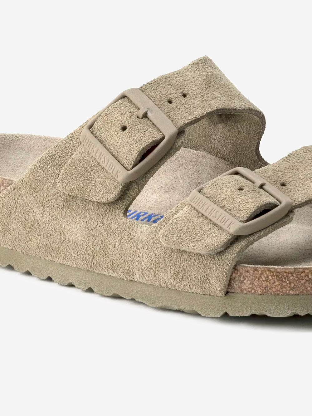 BIRKENSTOCK Arizona SFB faded khaki in suede Kaki Urbanstaroma