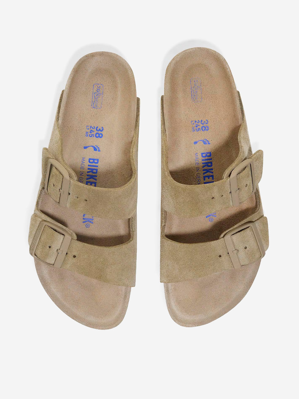 BIRKENSTOCK Arizona SFB faded khaki in suede Kaki Urbanstaroma